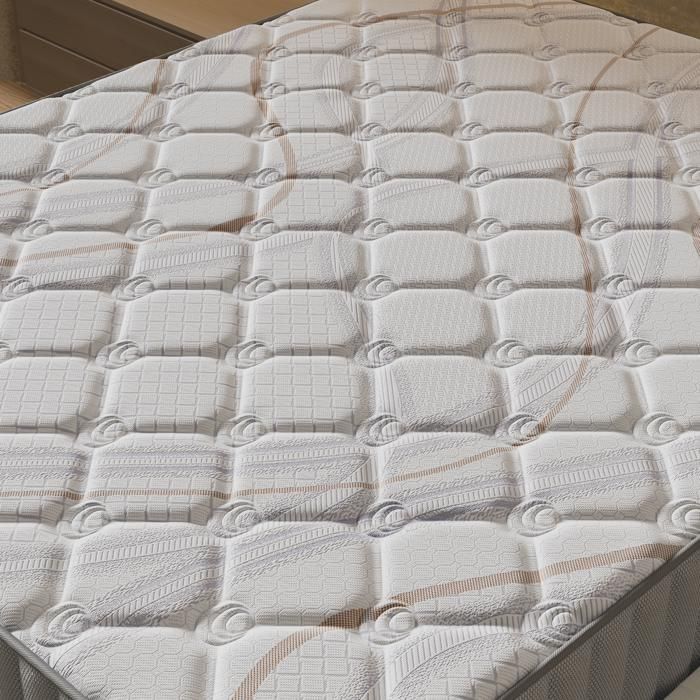 Colchón + Base de cama (90 x 190 cm) - Colchón de látex natural Sirius de 16 cm + Base de cama de madera estable y robusta, funda de tela blanca