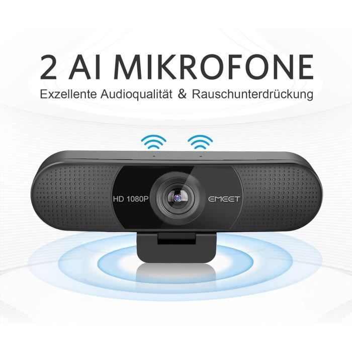 Webcam - eMeet - C960 - Full HD 1080P - Double Microphone - Grand Angle 90°
