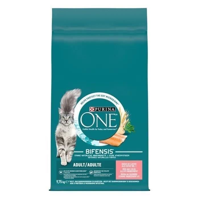 PURINA ONE Bifensis Adulte Saumon 9,75kg Croquettes pour chats adultes
