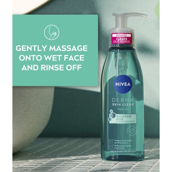 NIVEA Derma Skin Clear гел за чишћење 150 мл