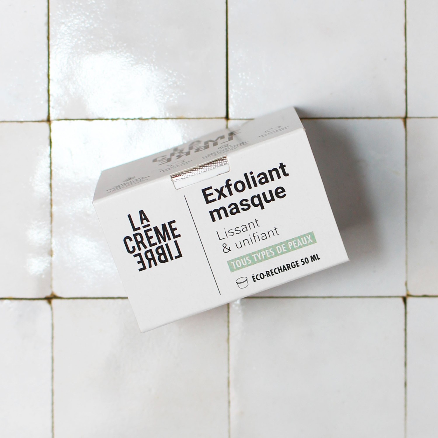La crème libre Exfoliant Masque Pot Vert Amande