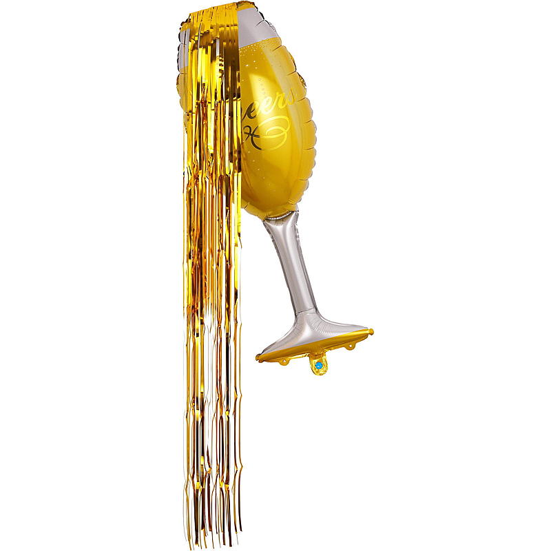 Globo de aluminio Giform de 88x30 cm con decoración y cinta adhesiva.
