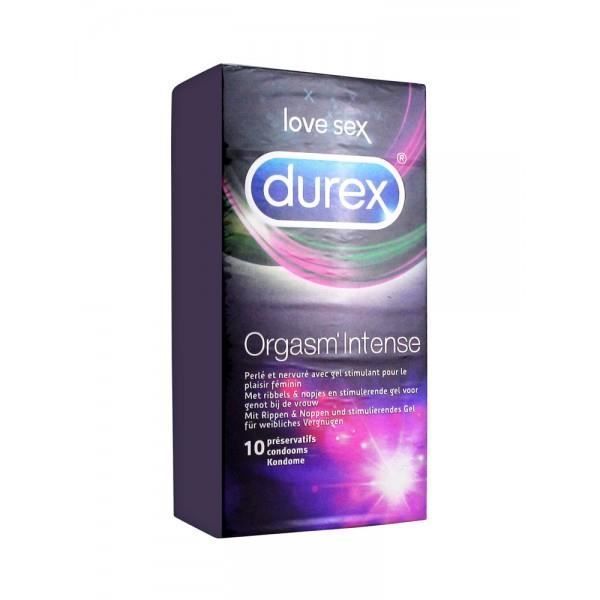 Durex - Intense Orgasm condoms - 1 Box of 10