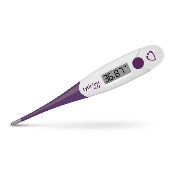 Termómetro basal Cyclotest Lady Digitales para monitorización del ciclo menstrual, 1 unidad.