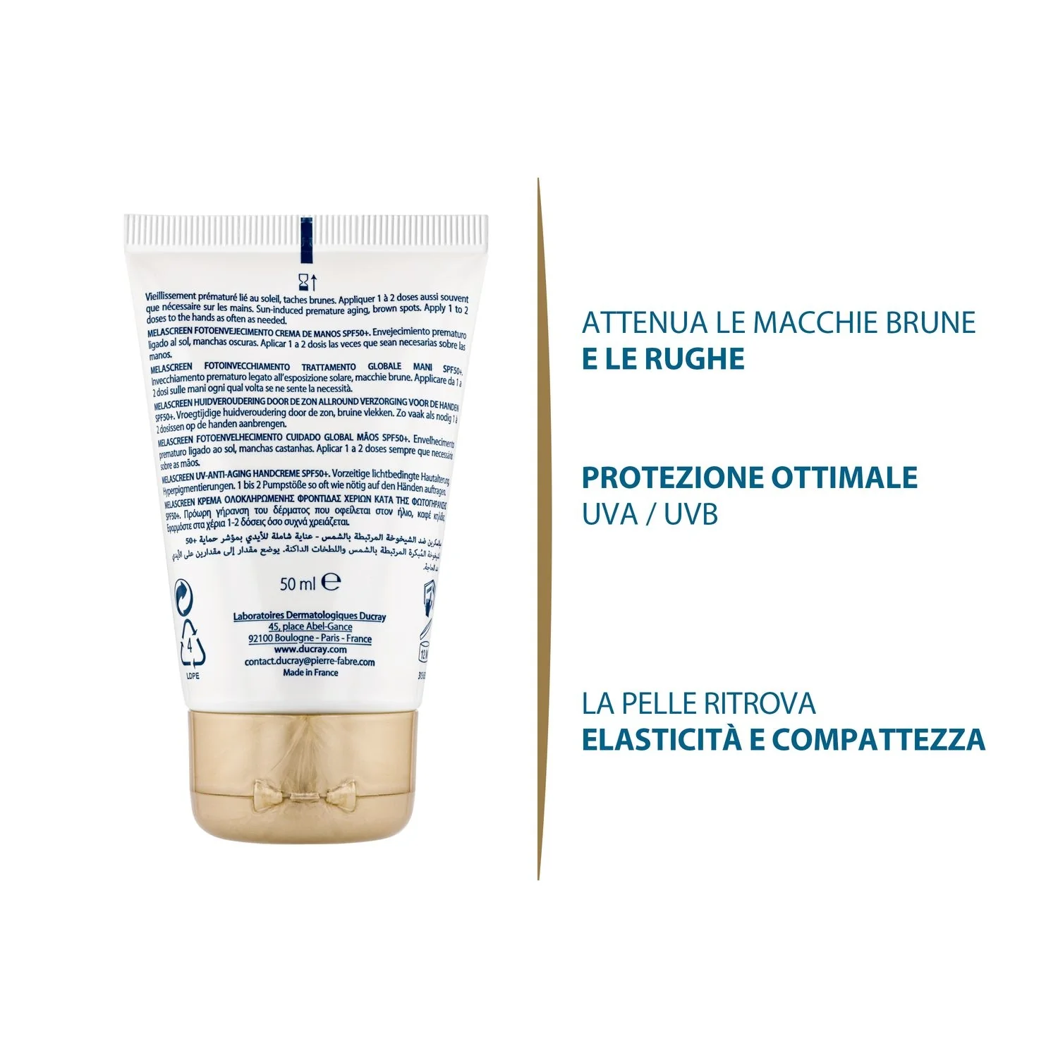 Melascreen Foto-invecchiamento trattamento globale mani SPF50+ - Tratt.mani Antietà Antimacchie
