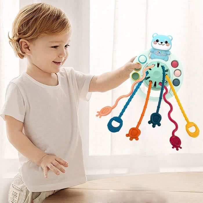 Juguetes Montessori, juguetes para niños pequeños de 1 año, juguetes sensoriales para bebés y niños pequeños, juguetes de sílice suave, regalos para niñas y niños.