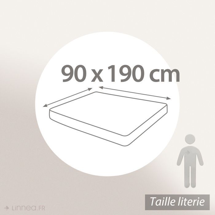 Surmatelas à mémoire de forme 90x190 cm enveloppe déhoussable MEMOZEN