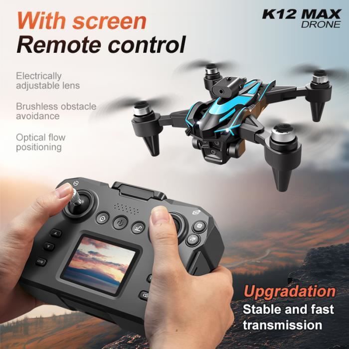 Dron BLEOSAN - Modelo con cámara 1080P - Control remoto con pantalla - Plegable - 3 baterías