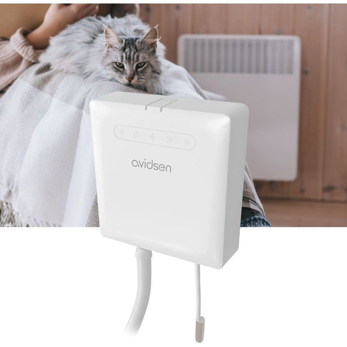 Módulo conectado para radiador - AVIDSEN - Controle de fio piloto - Fio piloto de 4/6 ordens - Wi-Fi - Programação personalizada