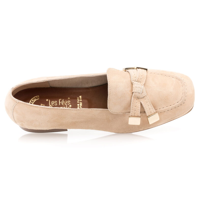 Mocassins / chaussures bateau Femme Beige