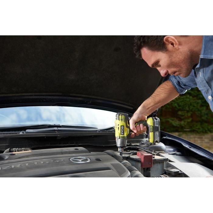 RYOBI - Chave de Impacto ONE+ 18V - 3 modos: 180/240/400 Nm - Encaixe quadrado de 1/2