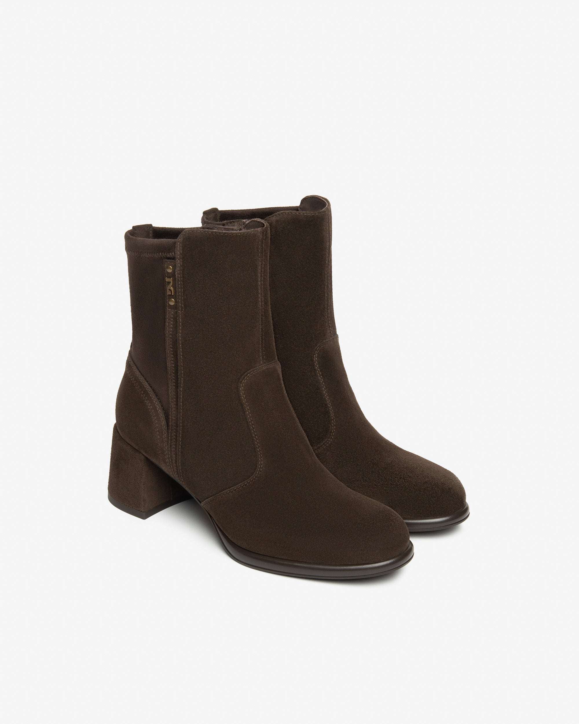  Bottines pour femmes en daim et matière technique