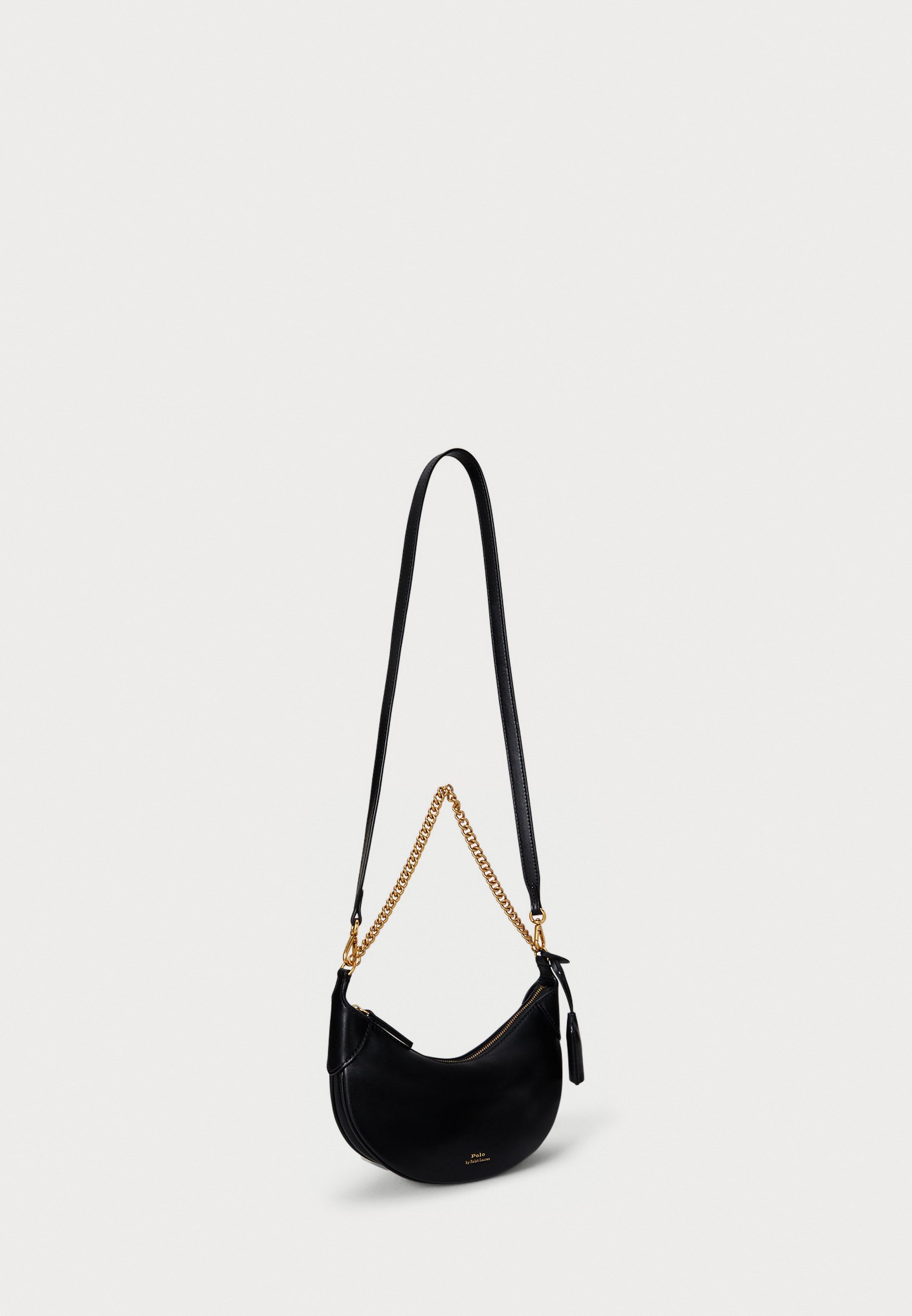 Polo Ralph Lauren POLO ID LEREN MINI TAS MET KETTING - Handtas - zwart