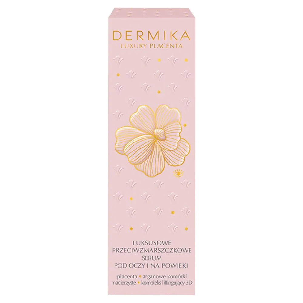 Dermika Luxury Placenta Przeciwzmarszczkowe serum pod oczy na dzień i na noc