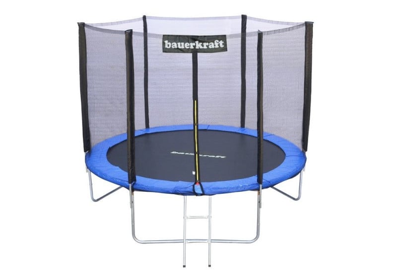 Trampolina baurekraft z siatką oraz drabinką 244-252cm