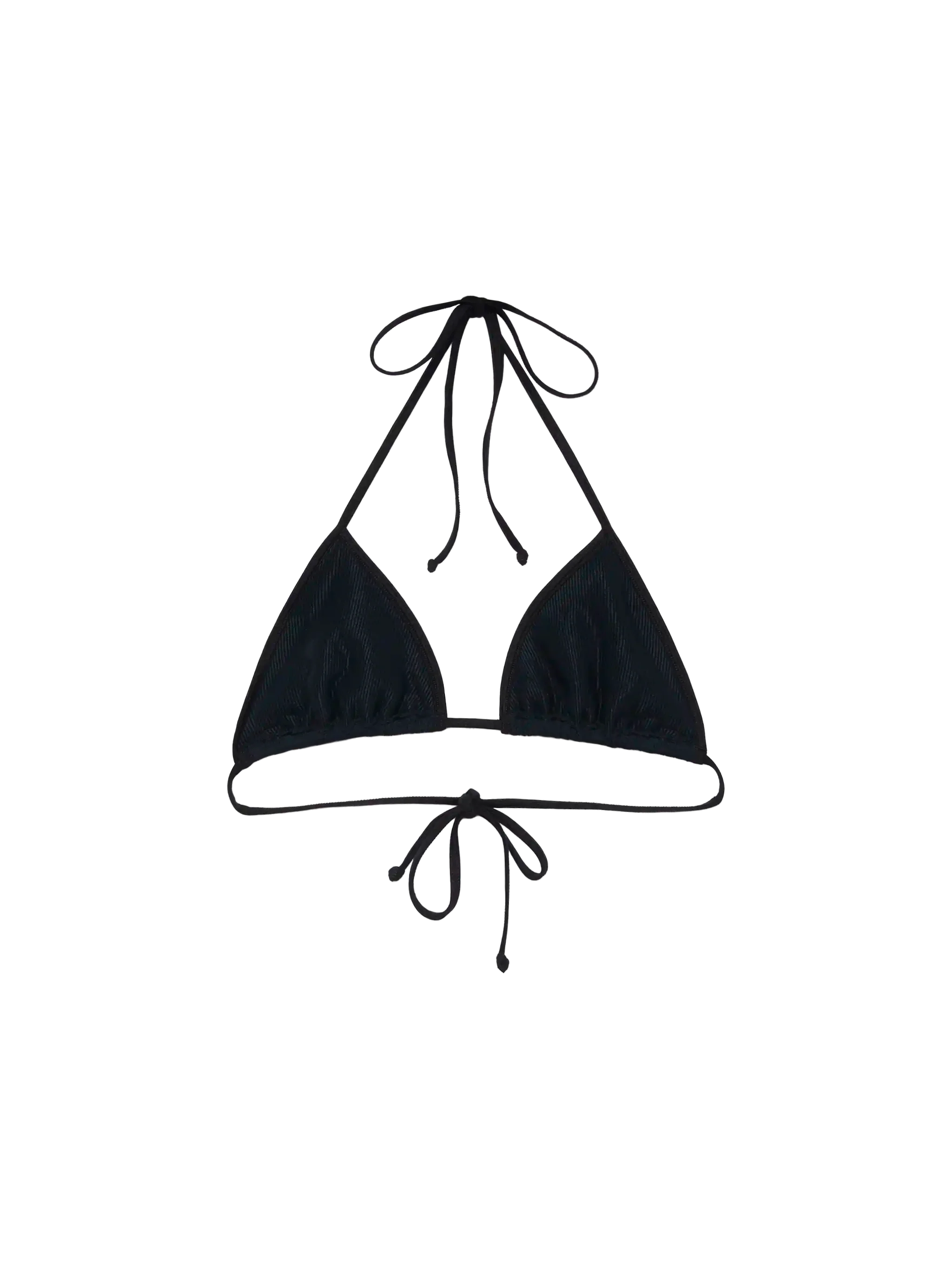 Haut triangle noir froissé Leah