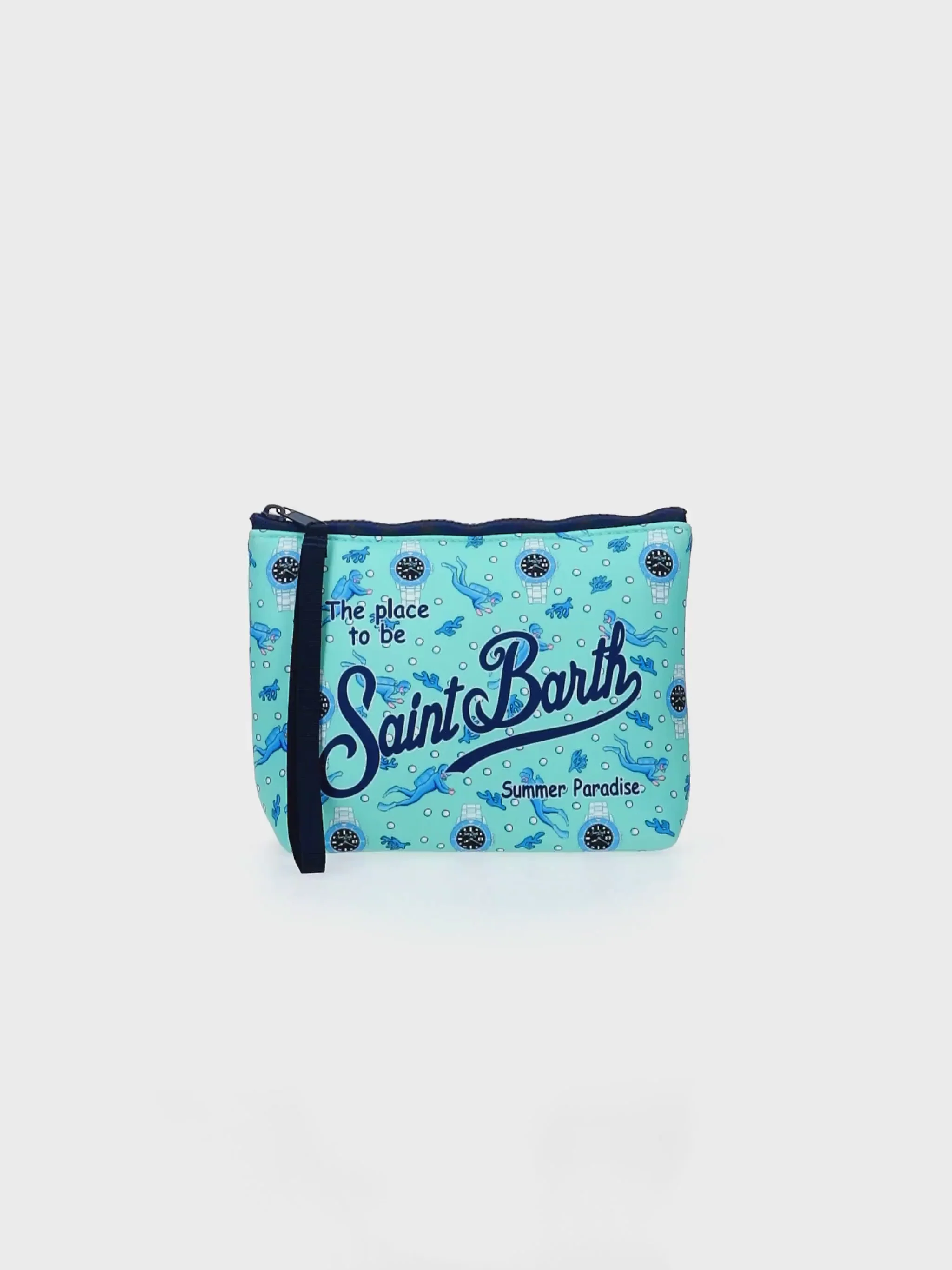 Aline clutch met duikhorloge- en duikersprint