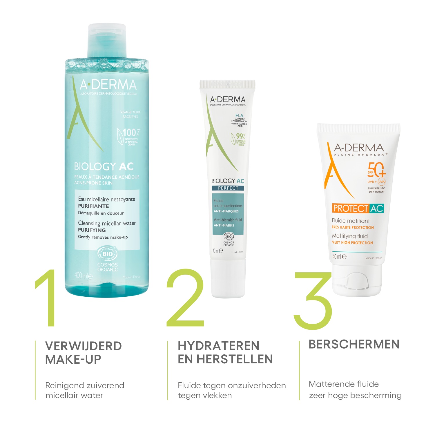 A-DERMA Sementtivesi Biology AC Reinigendes Sementtivesi - 400 ml