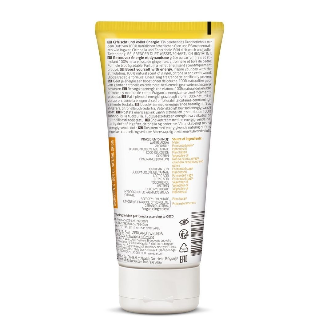 Weleda energijski gel za prhanje z aromo citrusov - 200 ml