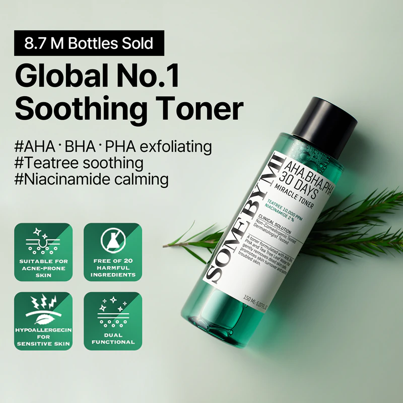 Some By Mi AHA∙BHA∙PHA 30 Days Miracle Toner upokojujúci hydratačný toner