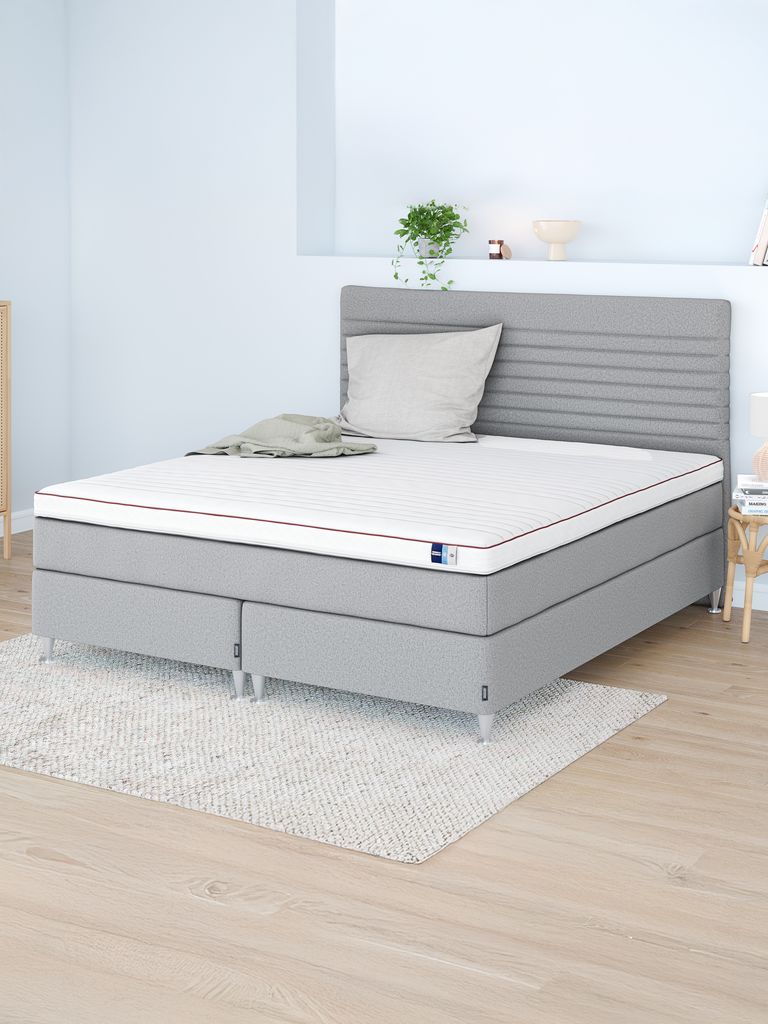 TEMPRAKON LYA zelta Kontinentālā gulta 150x200 TEMPRAKON LYA pelēka-42