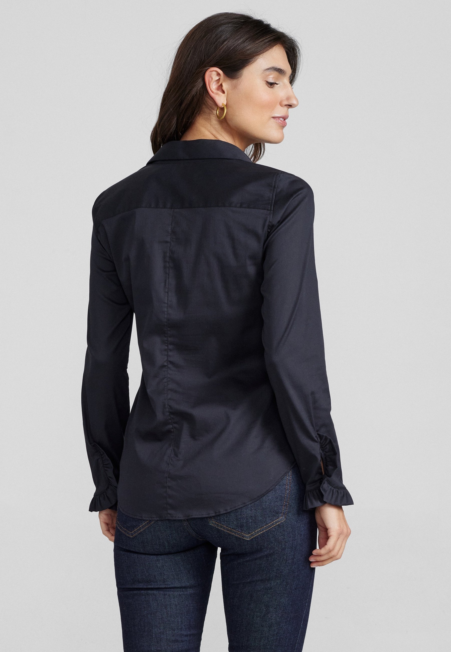 Mos Mosh MATTIE FLIP SHIRT - Blouse met knoopsluiting - zwart