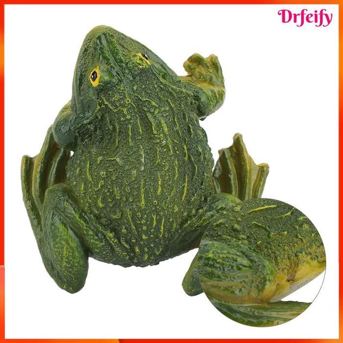 Garden decoration - AKOZON - Cute frog - Synthetic resin - 11 x 4.5 cm - Indoor/outdoor