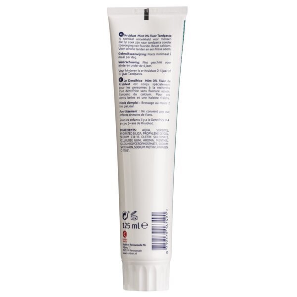 Kruidvat 0% Fluorid pasta za zube<br>125ml
