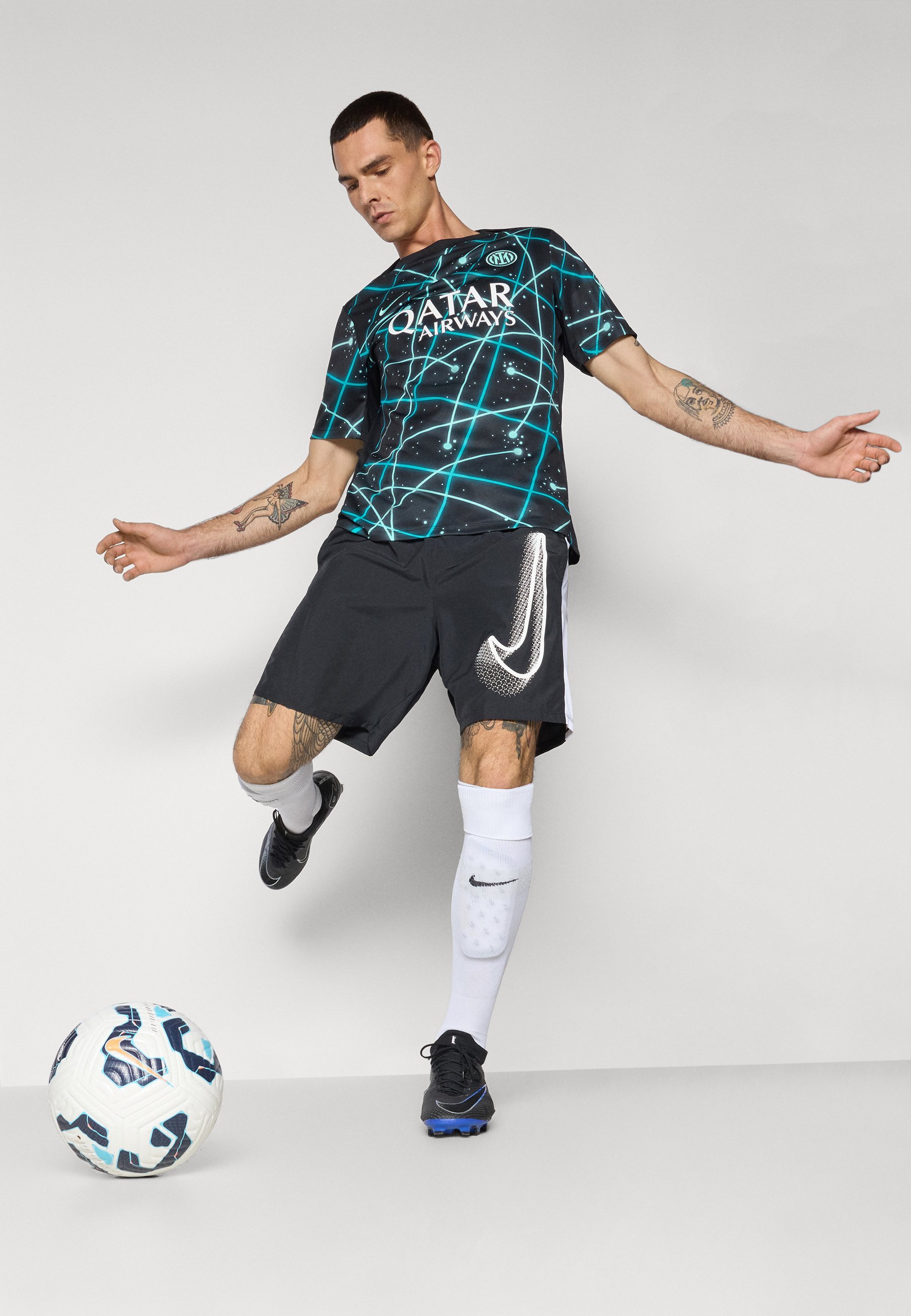 Nike Performance INTER MILAN ACADEMY PRO - Voetbalshirt - zwart/hyper turkoois/dusty cactus