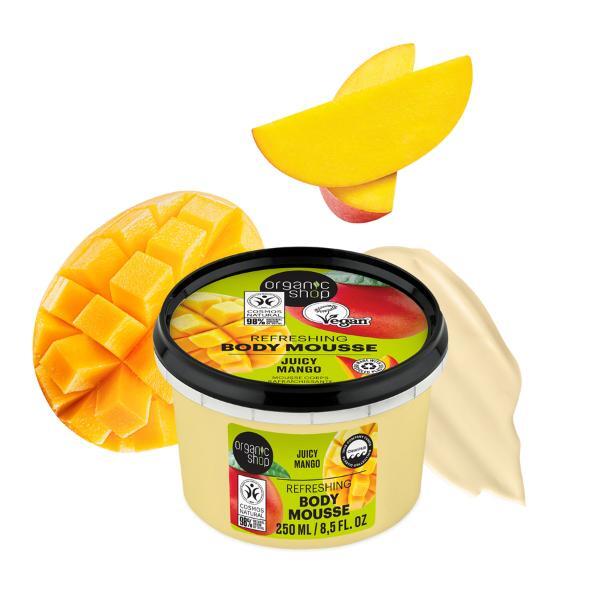 Osvěžující tělová pěna Organic Shop Juicy Mango 250ml