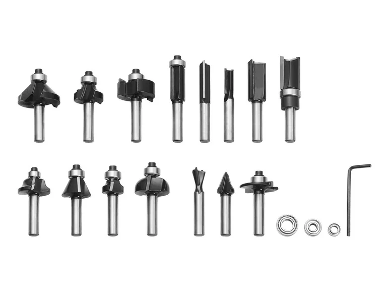 PARKSIDE PERFORMANCE® Zestaw 15 jyrsintäkärkeä