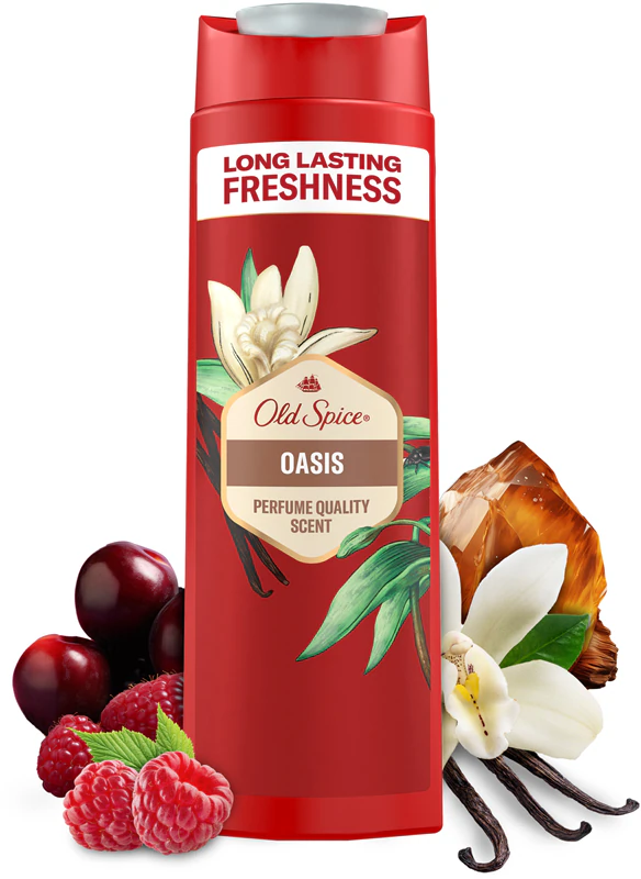 Gel de Banho 3 em 1 Old Spice Oasis para Homens