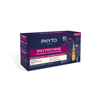 Phyto Phytocyane håravfallsbehandling för kvinnor ampuller 12 x 5 ml