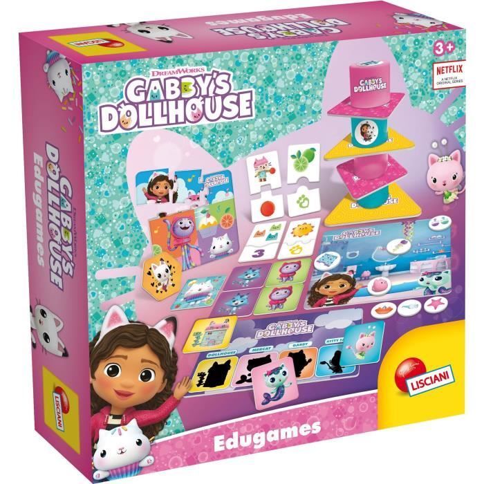 Educational Collection - LISCIANI - Gabby's Dollhouse - Variety of Games - Logic and Imagination - Dollhouse Theme