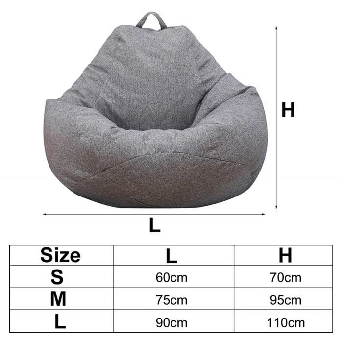 Sac de Haricot Pouf Coussin de Sol Siège Poire - SURENHAP - Rose - Contemporain - Design