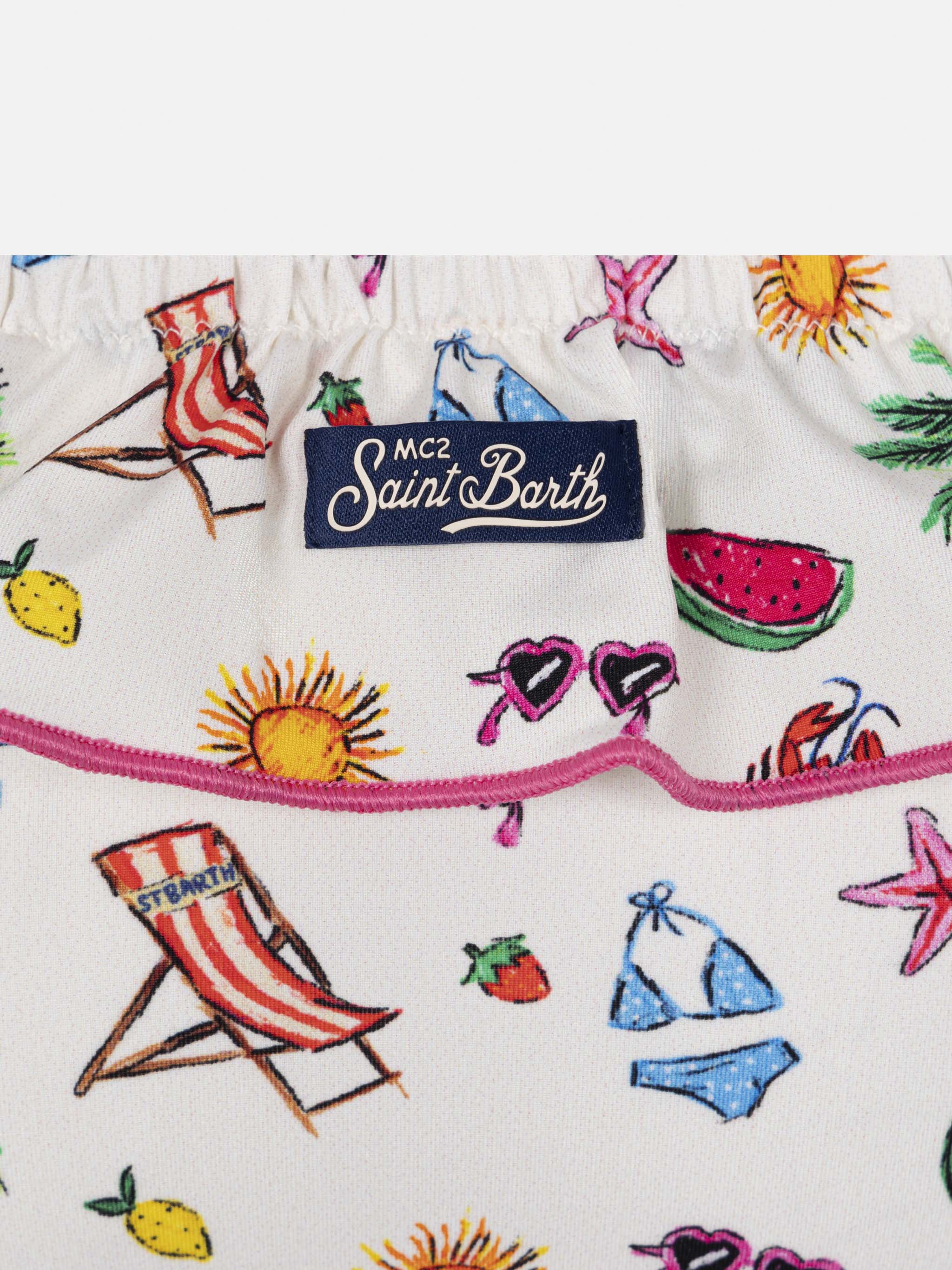 Bikini Melie met ricamo kiel en volant