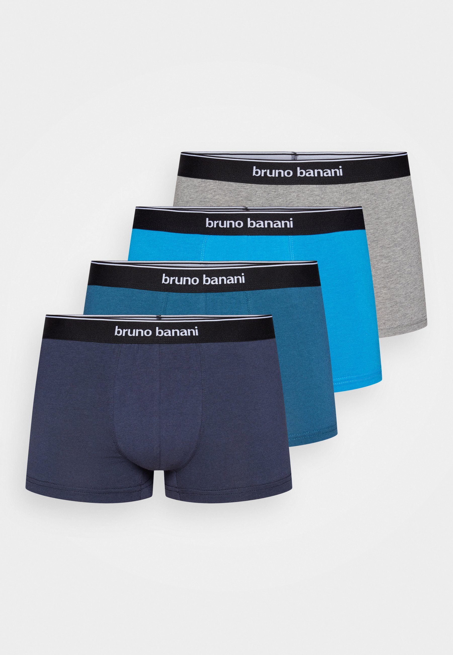 Bruno Banani IN DER DOSE 4 PACK - Trunks - blaupetrol/navy/royalblau/grau meliert