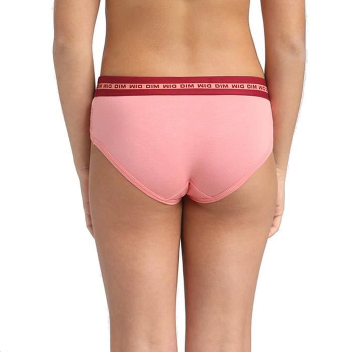 Pantalones cortos para niña - DIM - Sport - Algodón elástico - Rosa - 95% algodón, 5% elastano