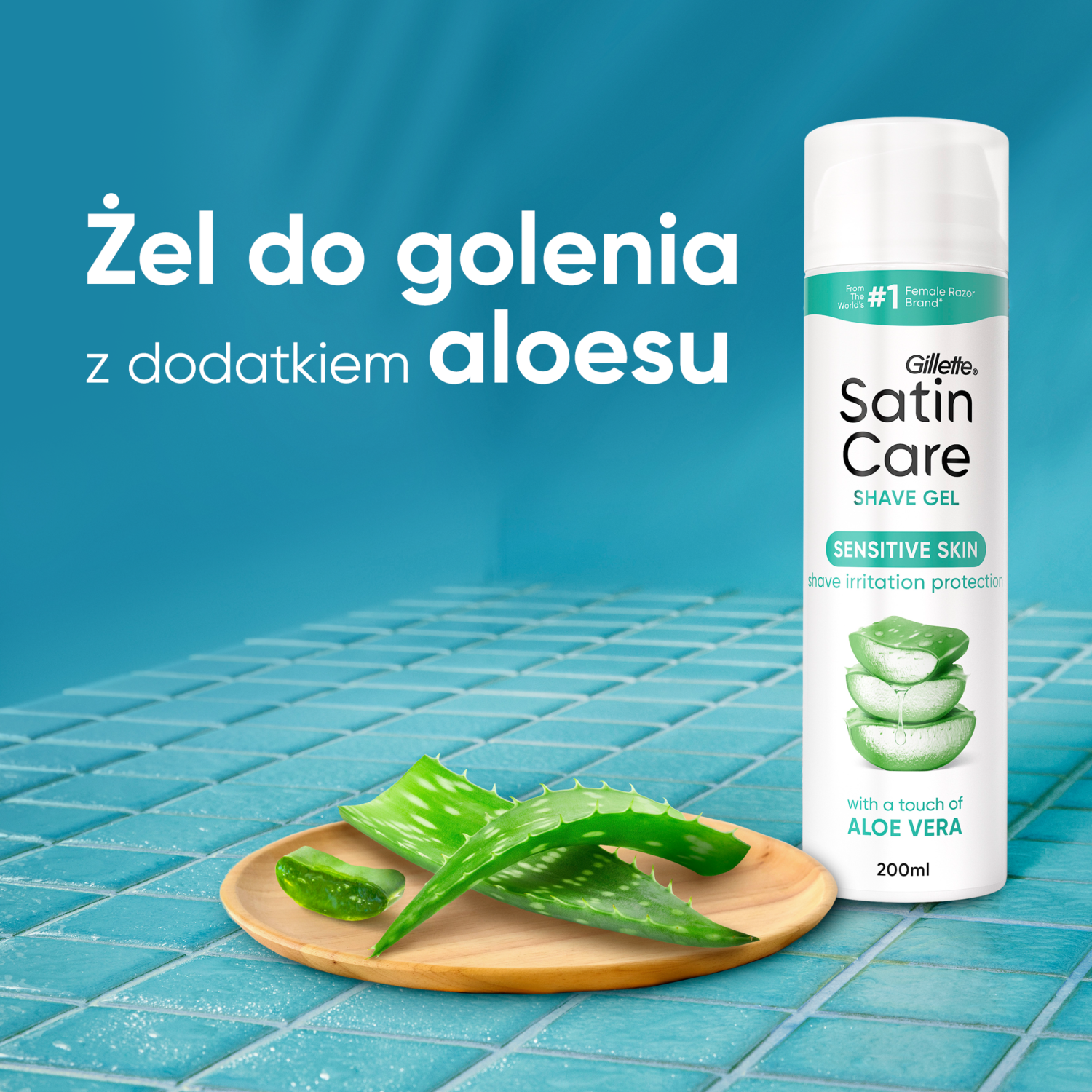 Gillette barbergel til kvinder 200ml Satin Care