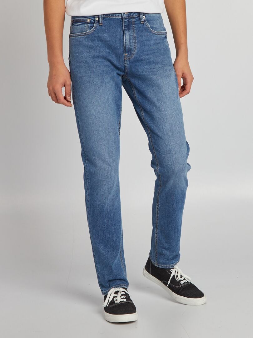 Pantalones vaqueros rectos - AZUL
