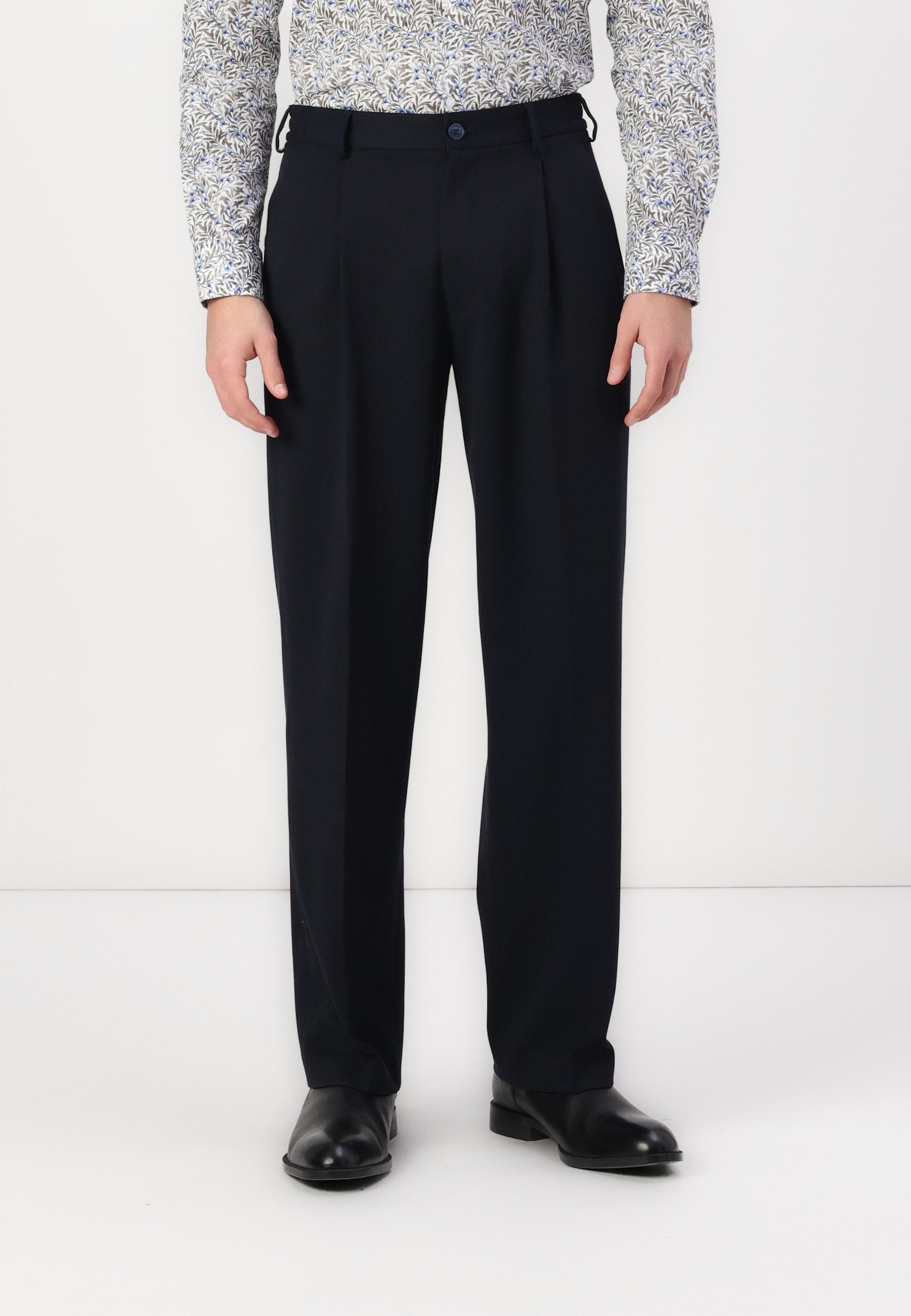 Pantalon Selected Homme SLH LOOSE FINN FLEX - Blazer bleu marine