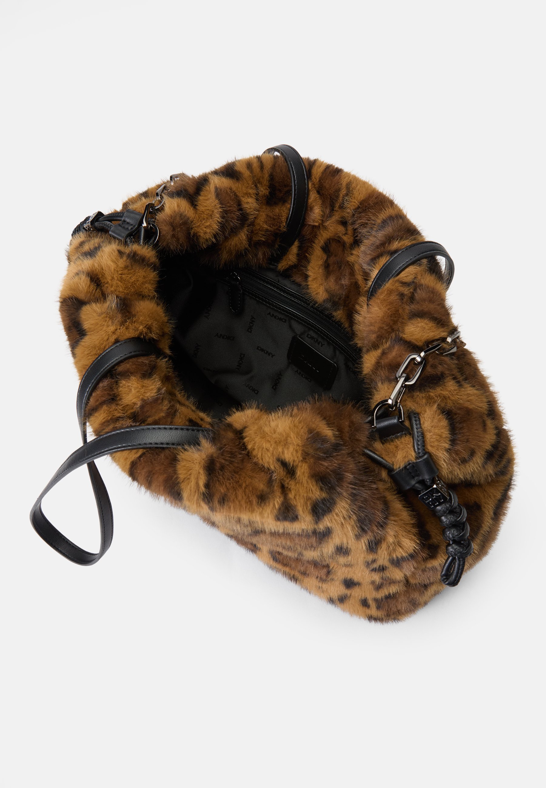 DKNY HALLE TOTE - Tote bag - bruin/zwart