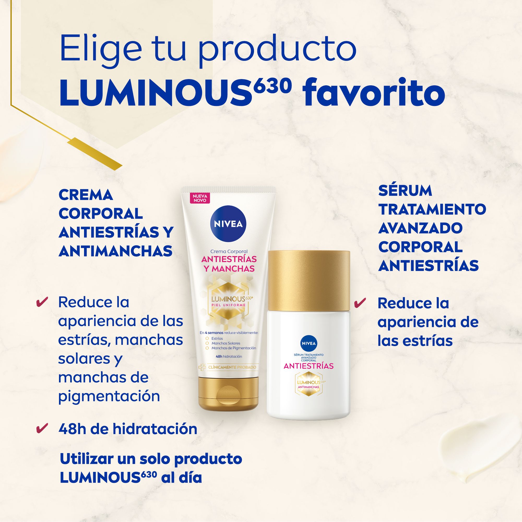 Luminous 630 pretstriju ķermeņa serums Eļļas pret strijām