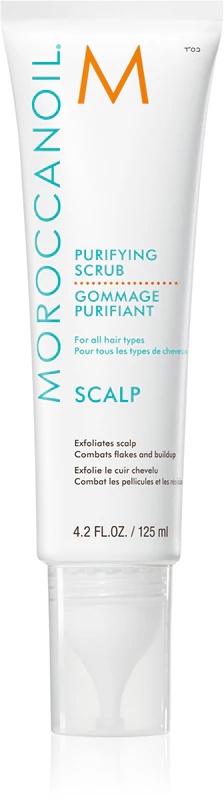 Moroccanoil piling za lasišče je nežen in pomirjujoč čistilni piling.