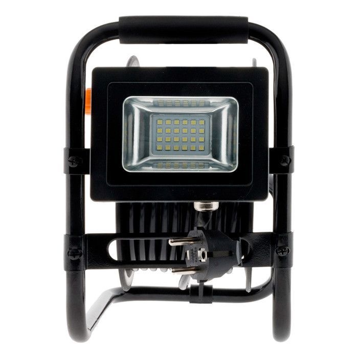 Enrouleur électrique 4 x 2P+T + projecteur LED 15m - Orange - Zenitech