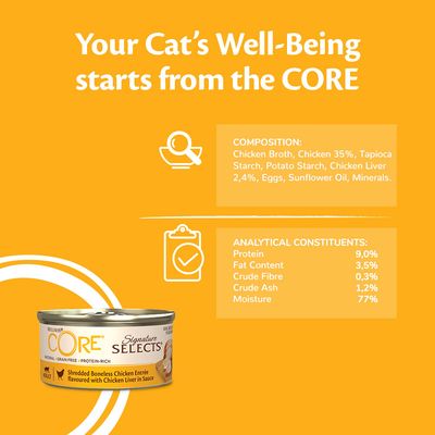 Alimento húmedo para gatos adultos Wellness Core Signature Selects