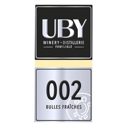 Vino espumoso Domaine Uby Côtes de Gascogne - Vino blanco de Côtes de Gascogne 2024 x6