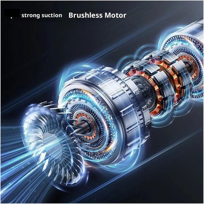 Aspirateur Portatif- 18000Pa 4 in 1 - Aspirateur Voiture Affichage LED - 3 Vitesses 80,000U/min - Maison, Voiture, Bureau