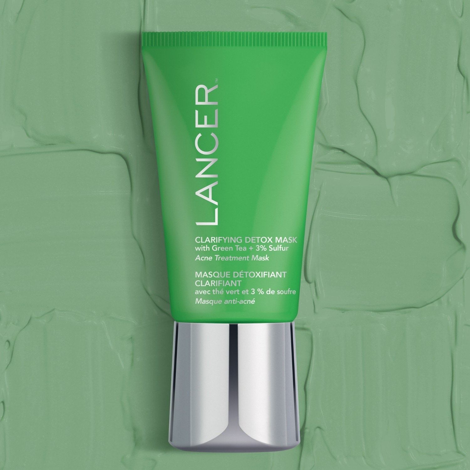 Lancer Feuchtigkeitsspendende Maske Klärende Detox-Maske mit Grüntee - 50 ml