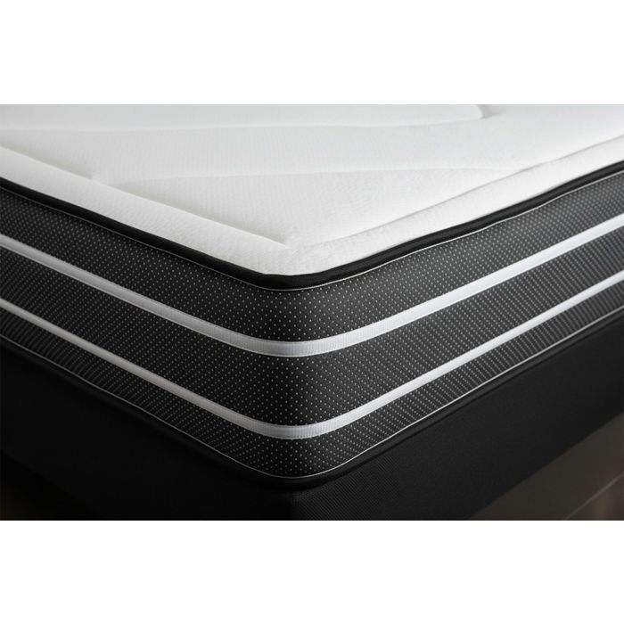 Ensemble Exclusive 90 x 200 cm sommier Kit Noir